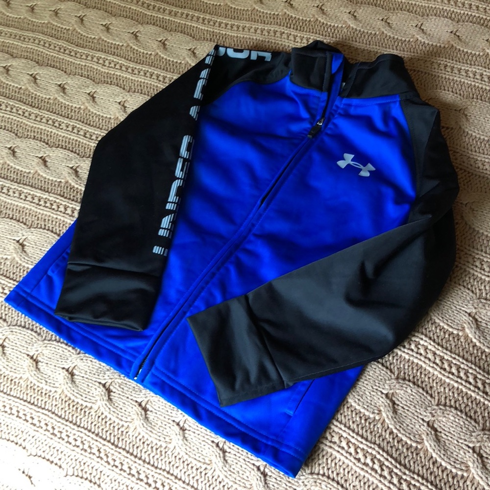 Under Armor Blue and Black Zip Up Jacket